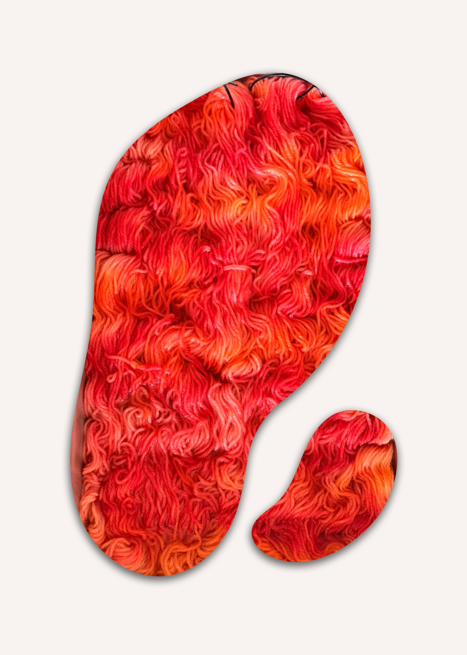 Hand dyed yarn UK Coral Crush available in DK, Aran and 4ply Sock yarn.